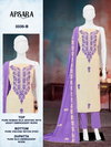 Apsara 3335 A To D By Bipson Pure Roman Silk Dyed With Embroidery Work Top Bottom With Dupatta Bulk Orders In India